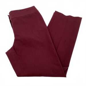 LOFT Burgundy Julie Straight Leg Dress Pants | Womens Regular 12P